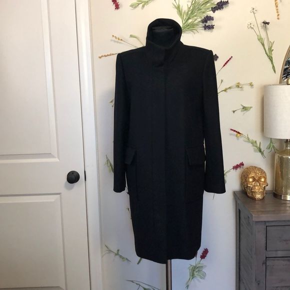 Theory Funnel Neck Coat NWT - Picture 3 of 14